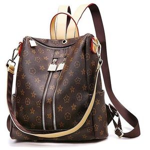 •Brown/ Tan Leather Backpack Travel Purse NWT• 👜